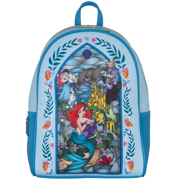 Exclusive Loungefly Little Mermaid Stained Glass Mini Backpack main image 6